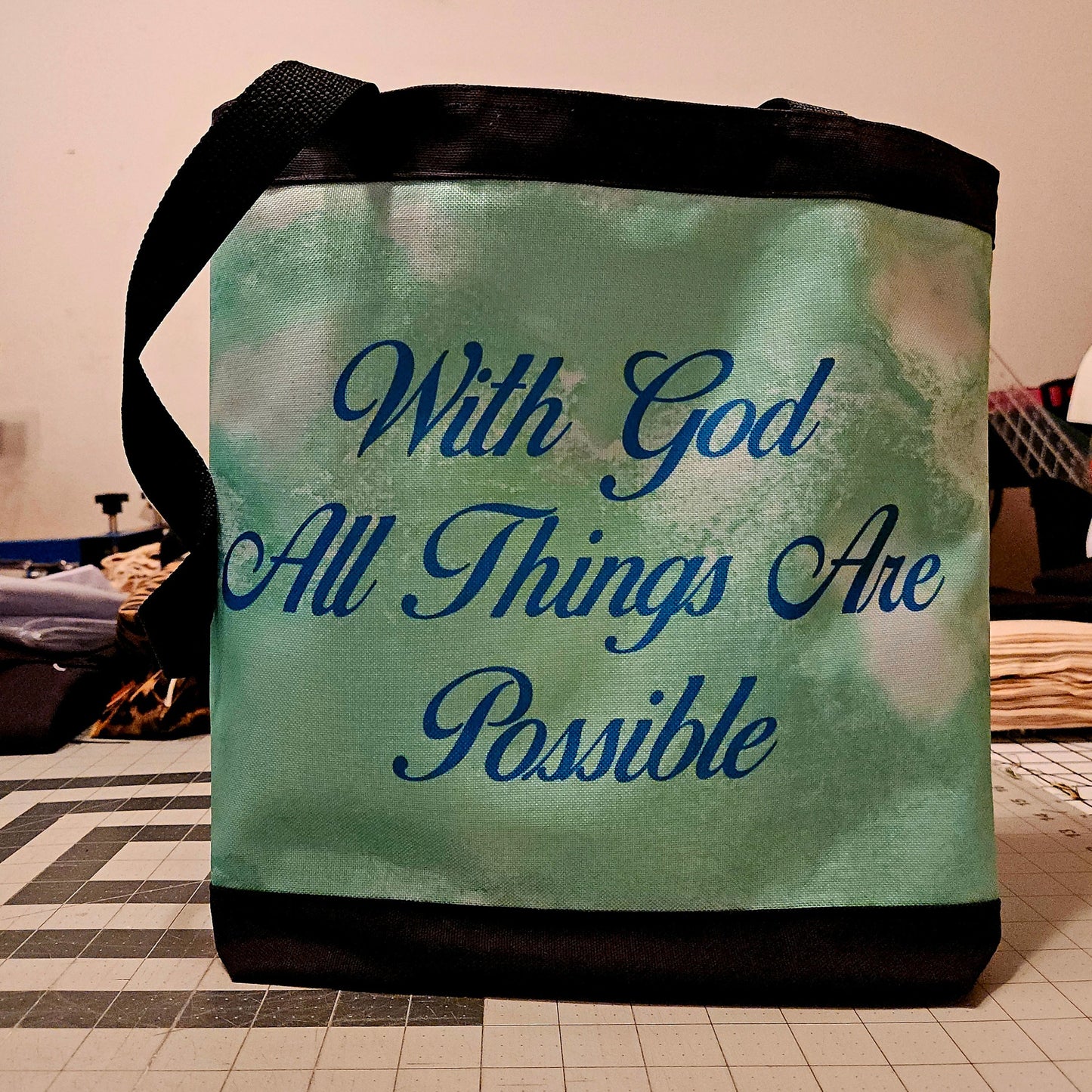 With God All Things Are Possible Tote Bag