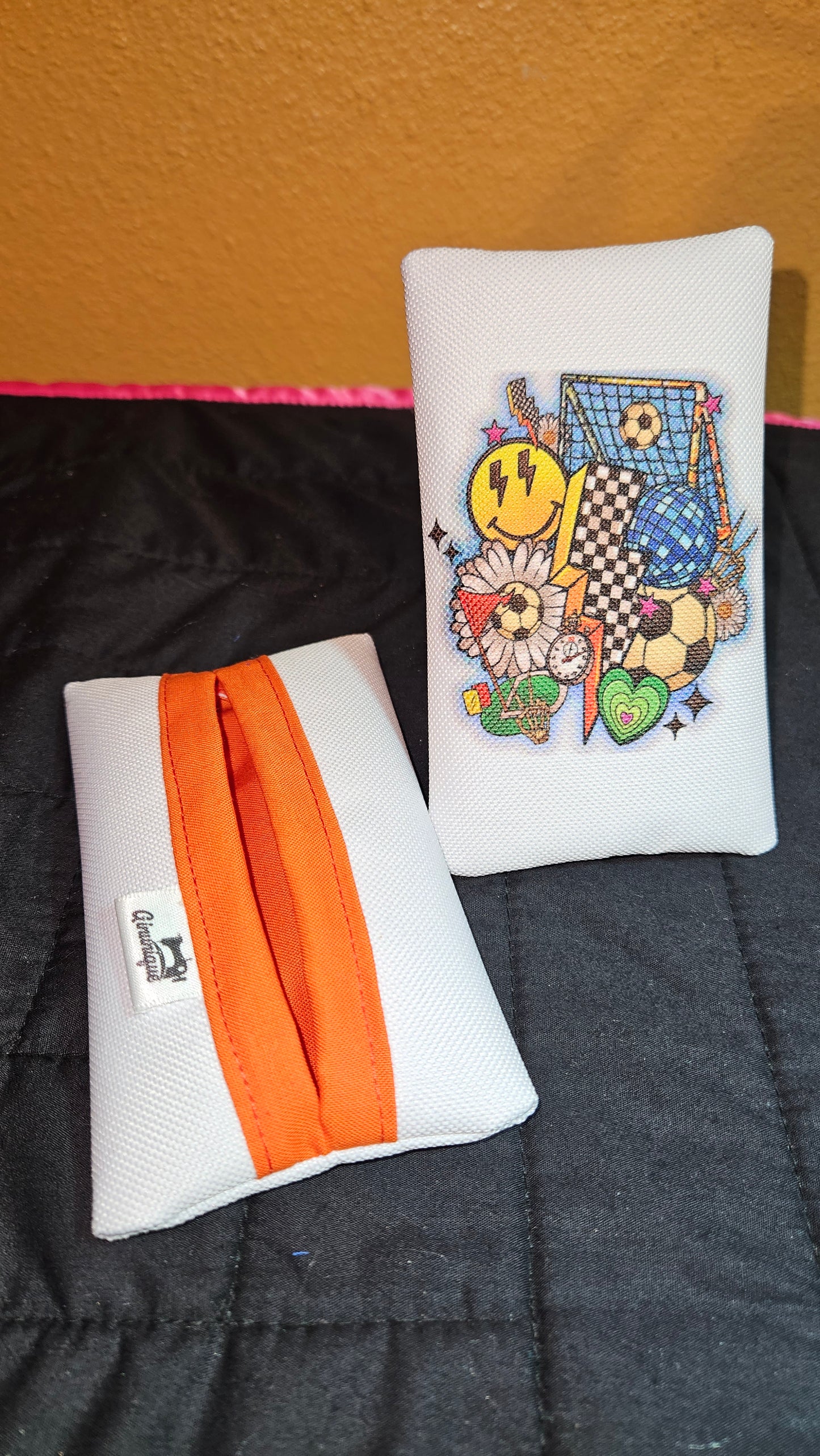 Sports-Themed Pocket Tissue Holders