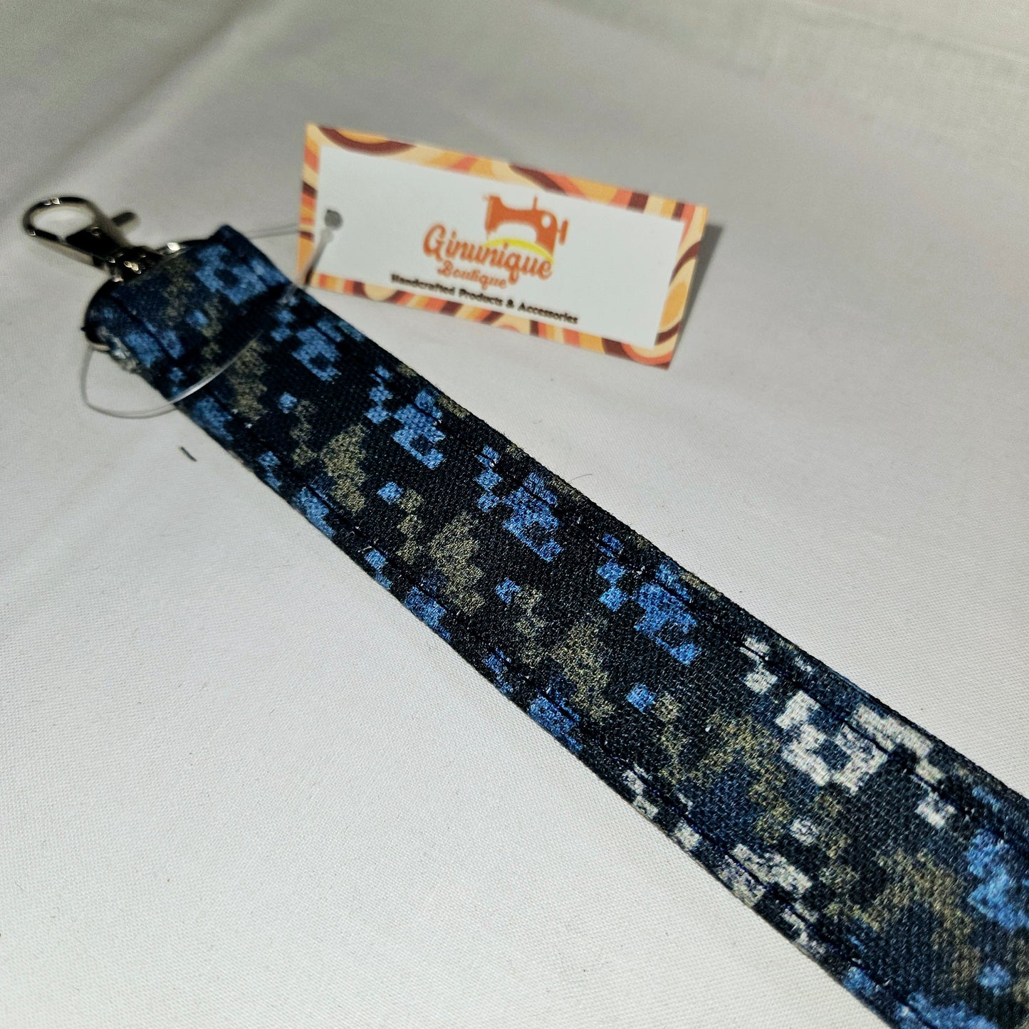Pixel Camo Wristlet Lanyard