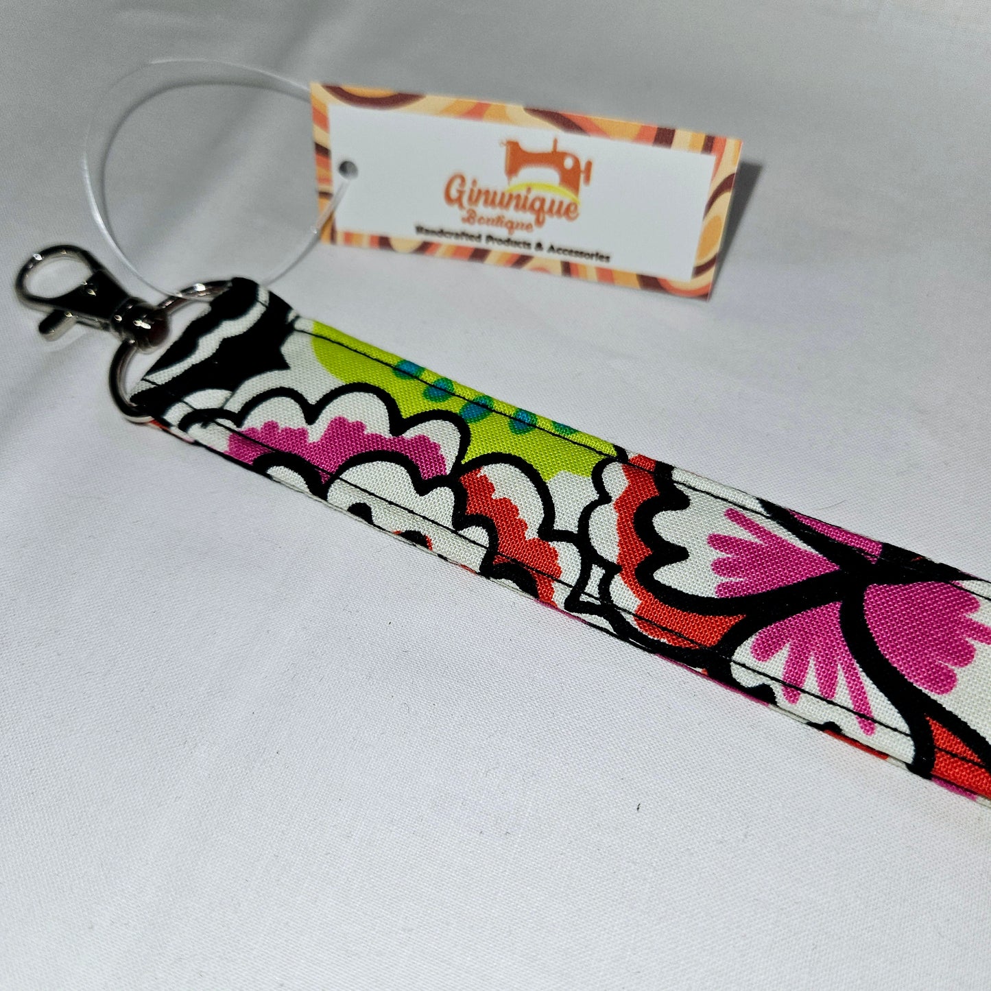 Funky Floral Wristlet Lanyard