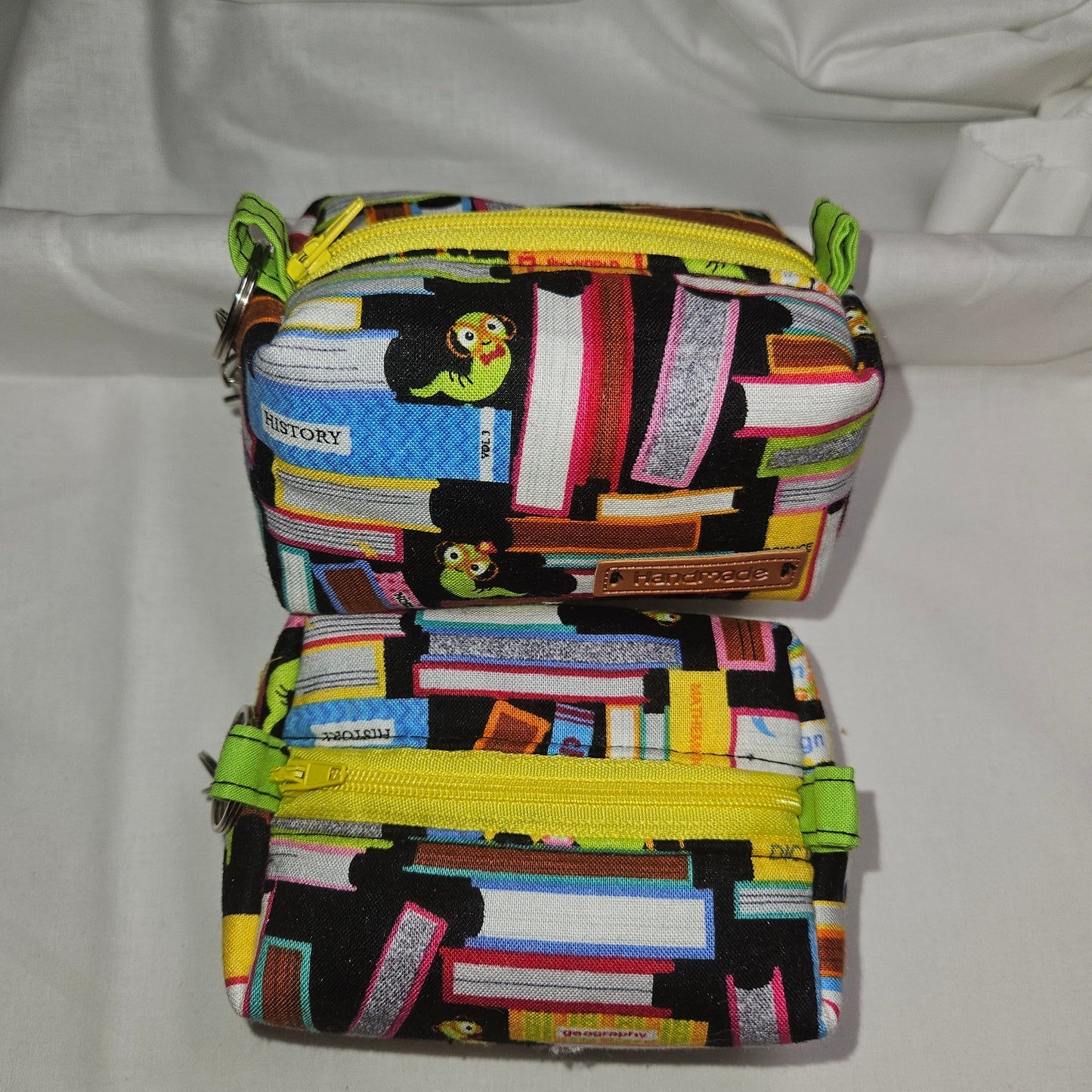 Book Nook Mini Keychain Boxy Pouch