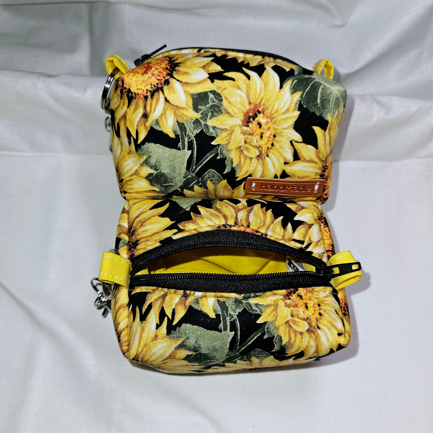 Sunny Bloom Mini Keychain Boxy Pouch