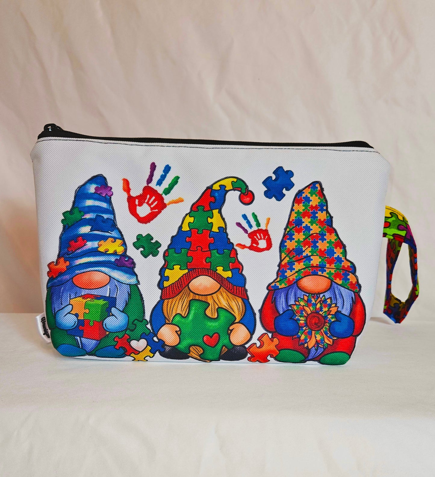 Gnome Autism Wristlet Bag