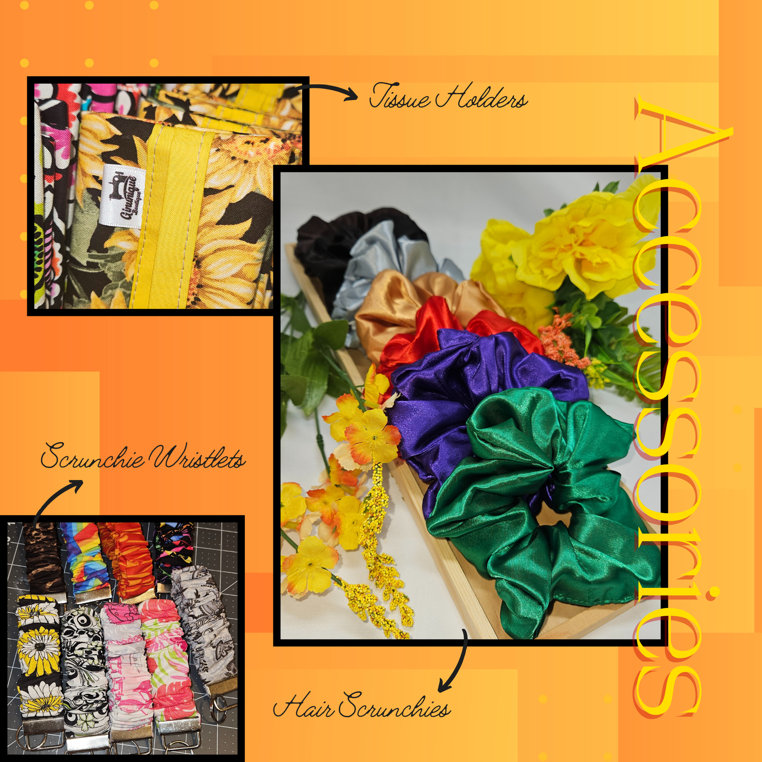 Tote bags are customized, assembled, and sewnby Ginunique. 