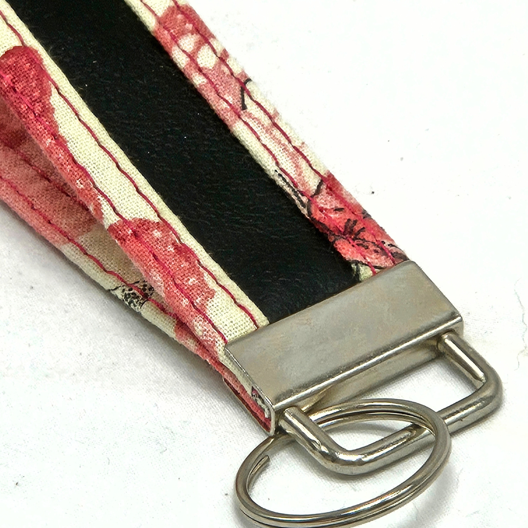 Blush Flutter Wristlet Keychain