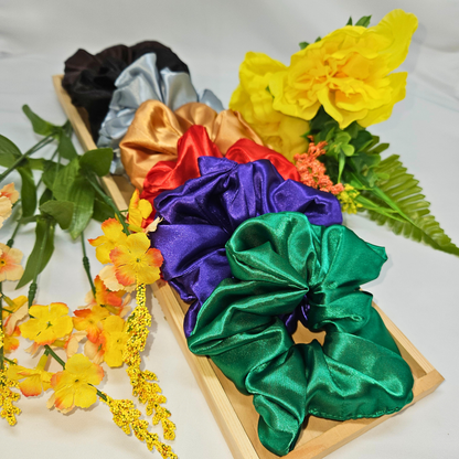 Satin Hair Scrunchies