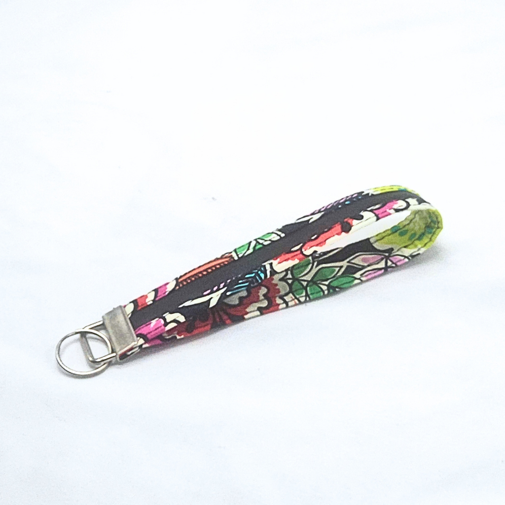 Funky Floral Wristlet Keychain