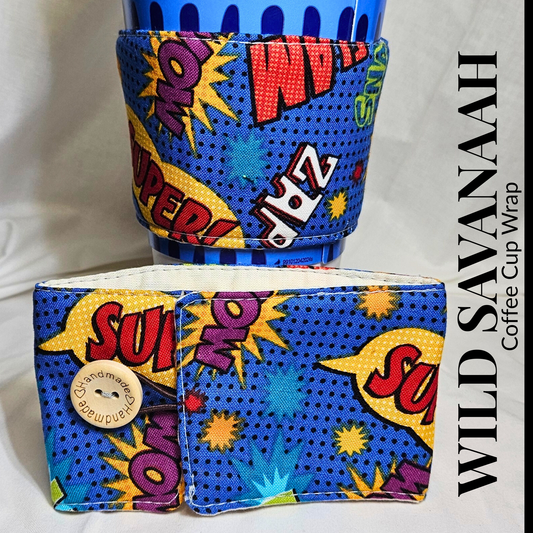 Comic Pop Coffee Cup Wrap