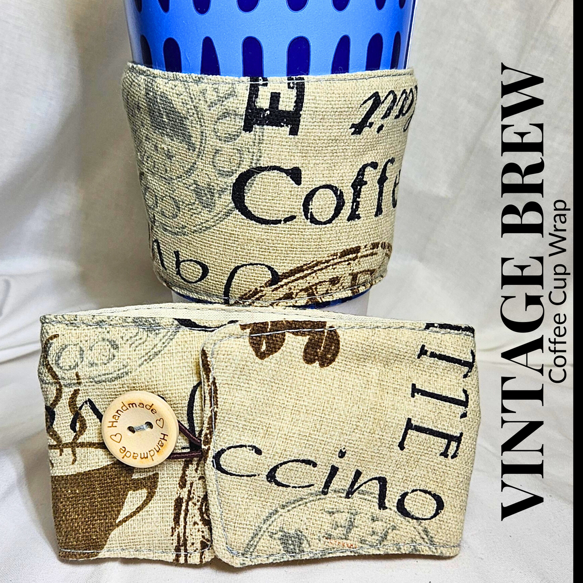 Vintage Brew Coffee Cup Wrap