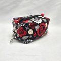 Rose Swirl Mini Keychain Boxy Pouch
