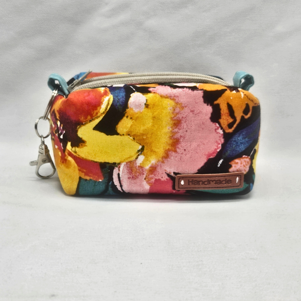 Color Bloom Mini Keychain Boxy Pouch