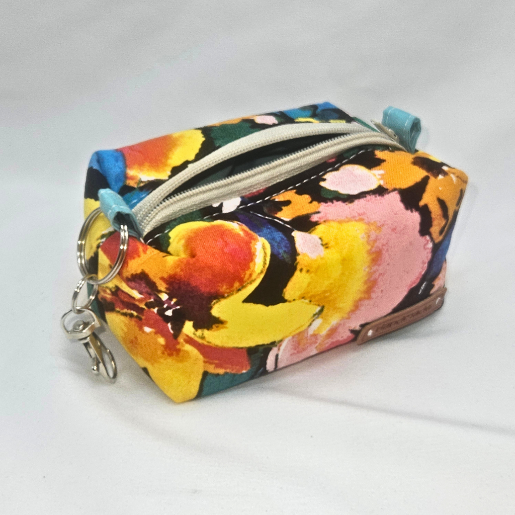Color Bloom Mini Keychain Boxy Pouch