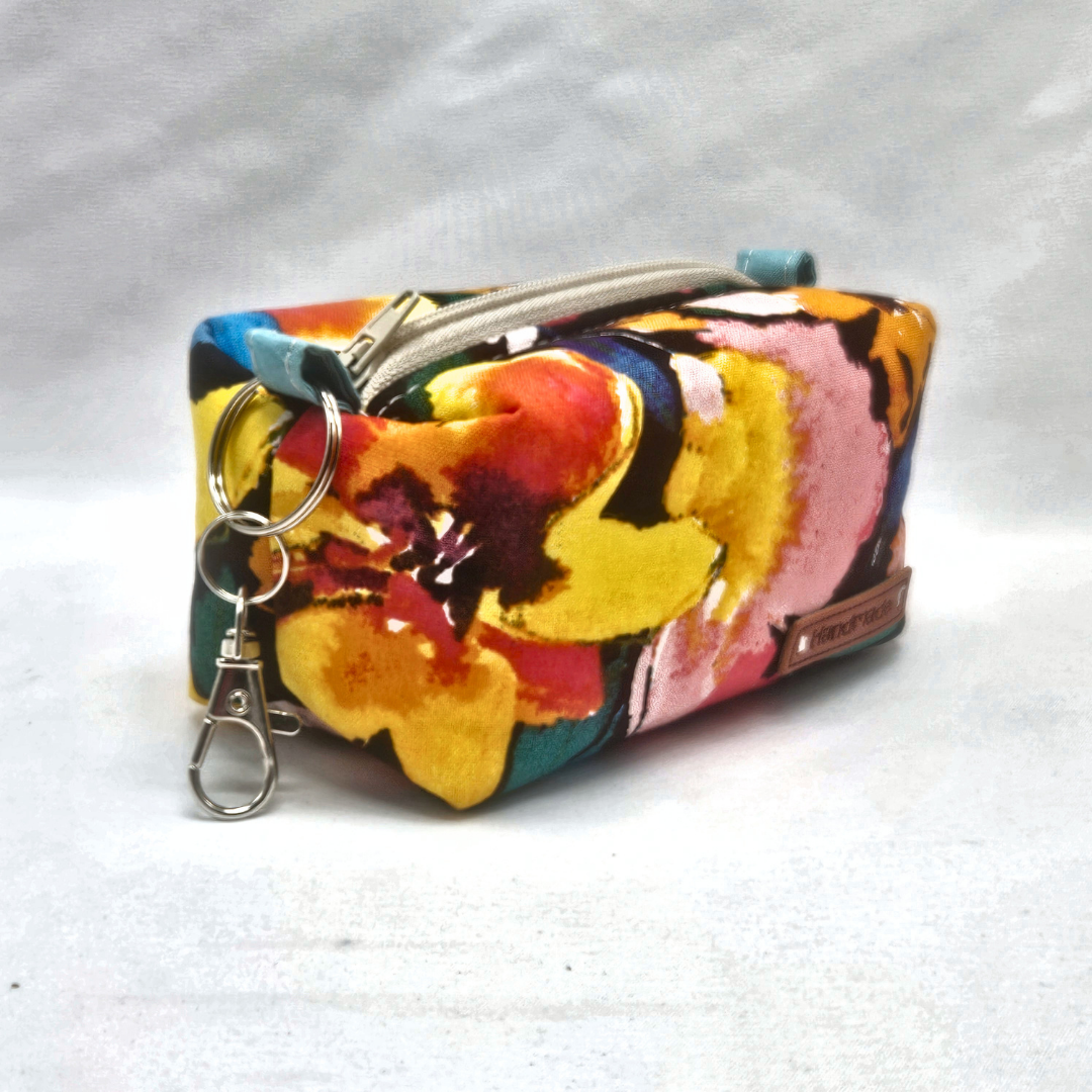 Color Bloom Mini Keychain Boxy Pouch
