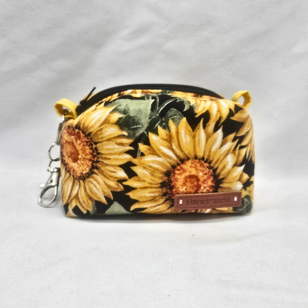 Sunny Bloom Mini Keychain Boxy Pouch