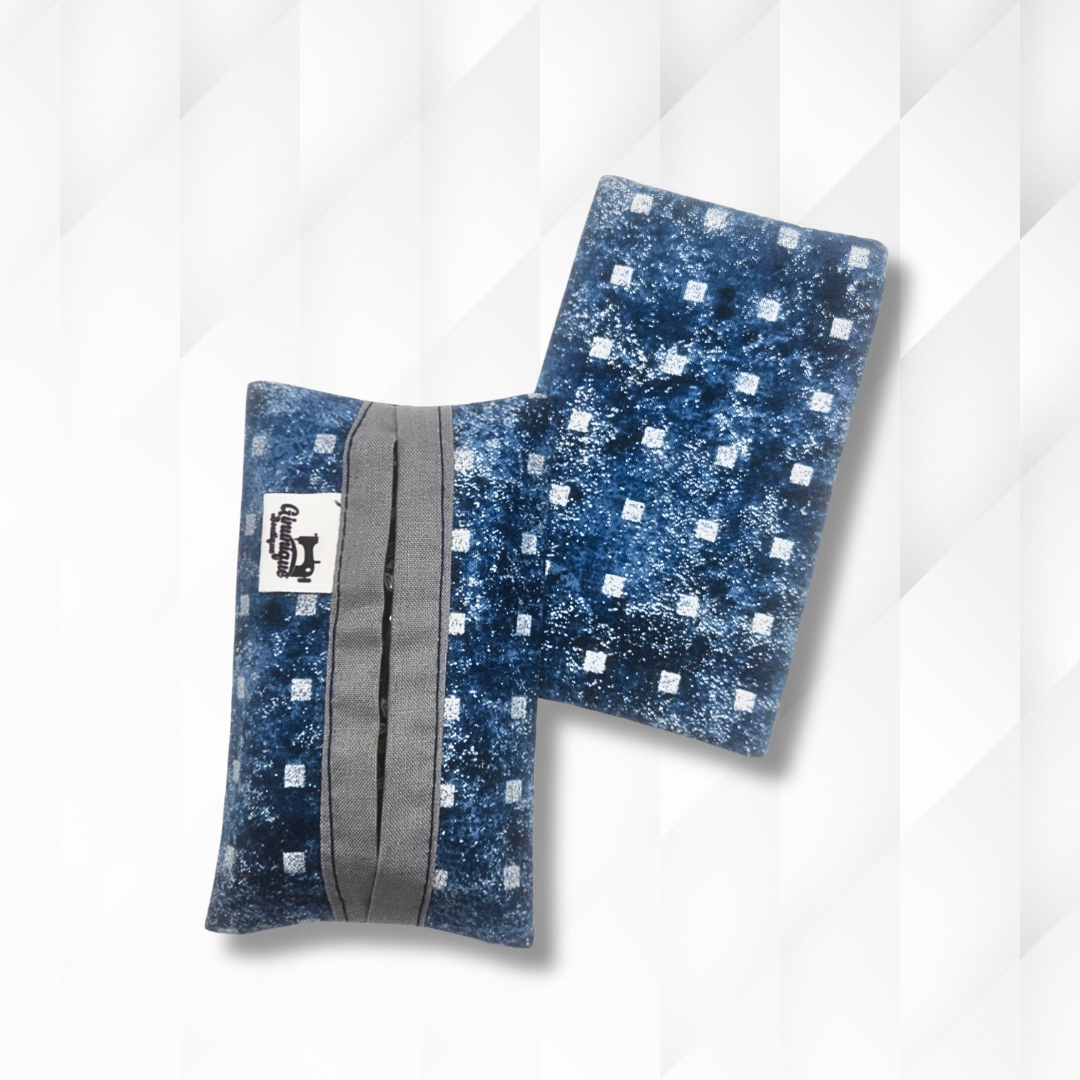 Indigo Dot Pocket Tissue Holder