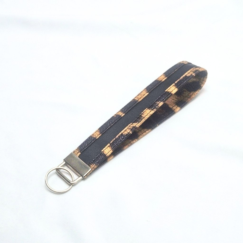 Spotted Luxe Wristlet Keychain